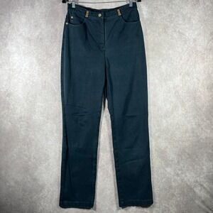 St. John Sport By Marie Gray Jeans Womens 6 Blue Denim Straight High Rise Casual